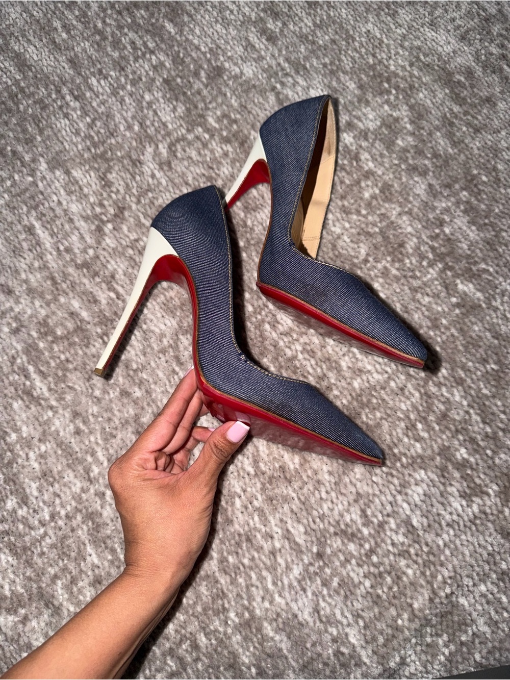 So Kate Denim Stiletto Pumps